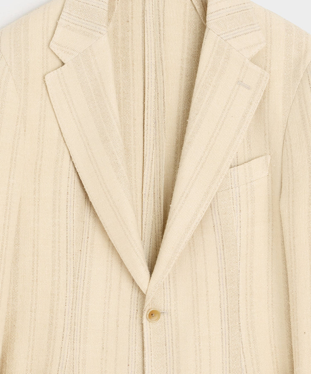 Italian Linen Silk Double Stripe Sport Coat