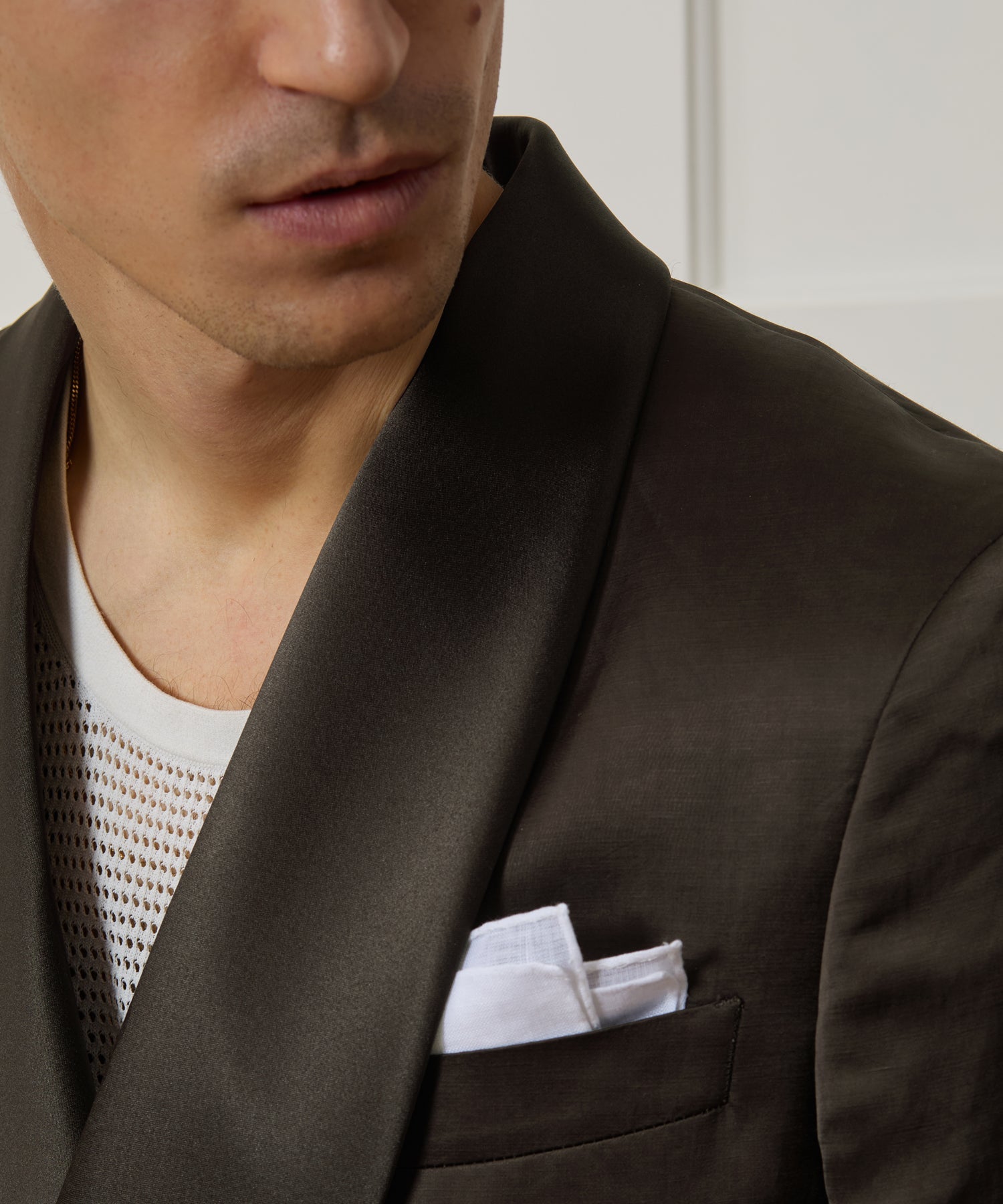 Italian Double-Breasted Shawl Tuxedo Jacket