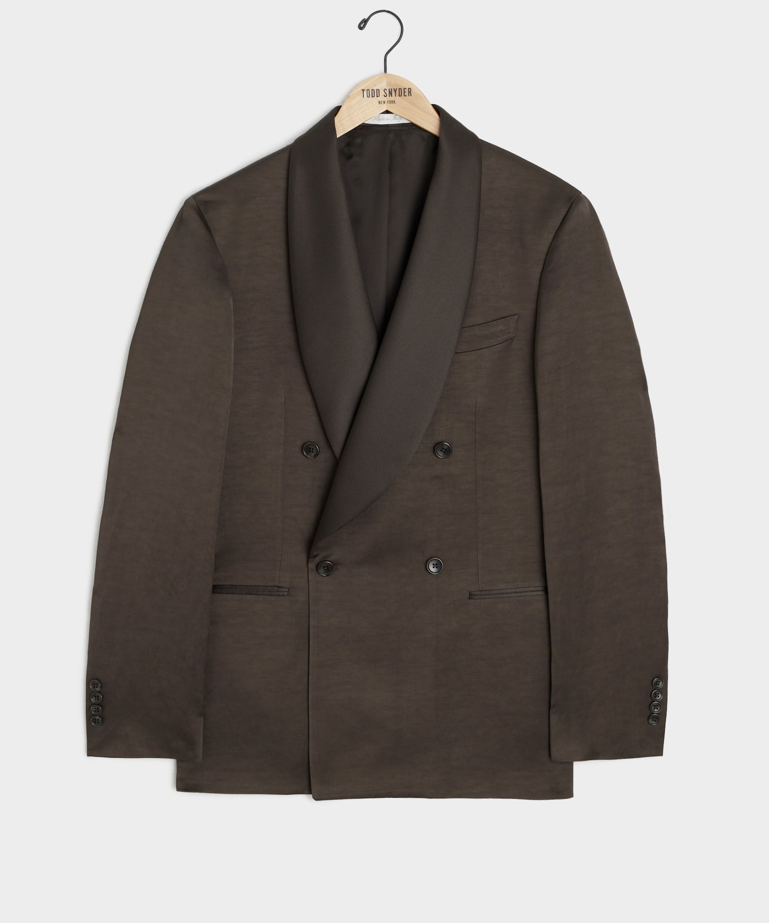 Italian Double-Breasted Shawl Tuxedo Jacket