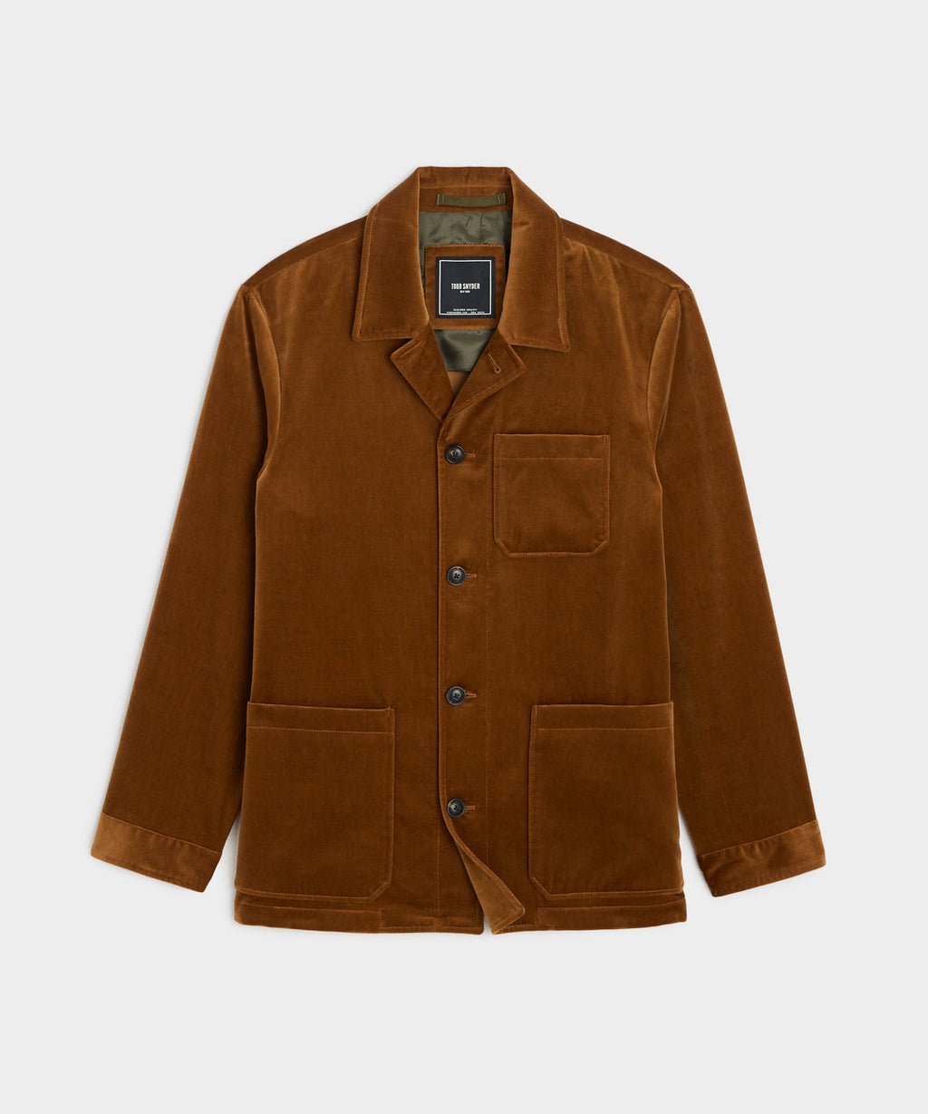 Italian Velvet Tailored Chore Coat