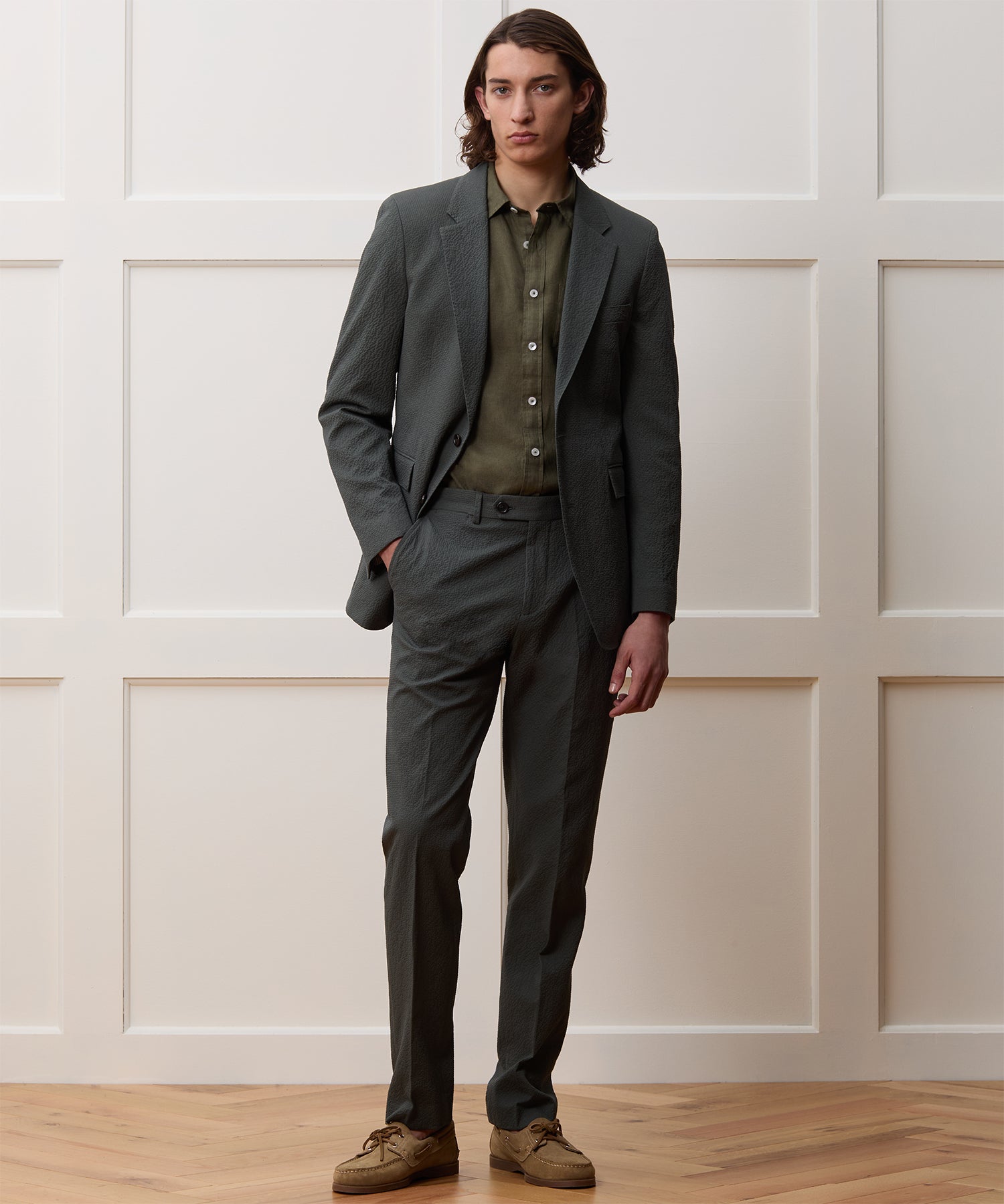 Italian Seersucker Sutton Jacket