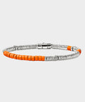 John Hardy Sterling Silver Enamel Heishi Bracelet