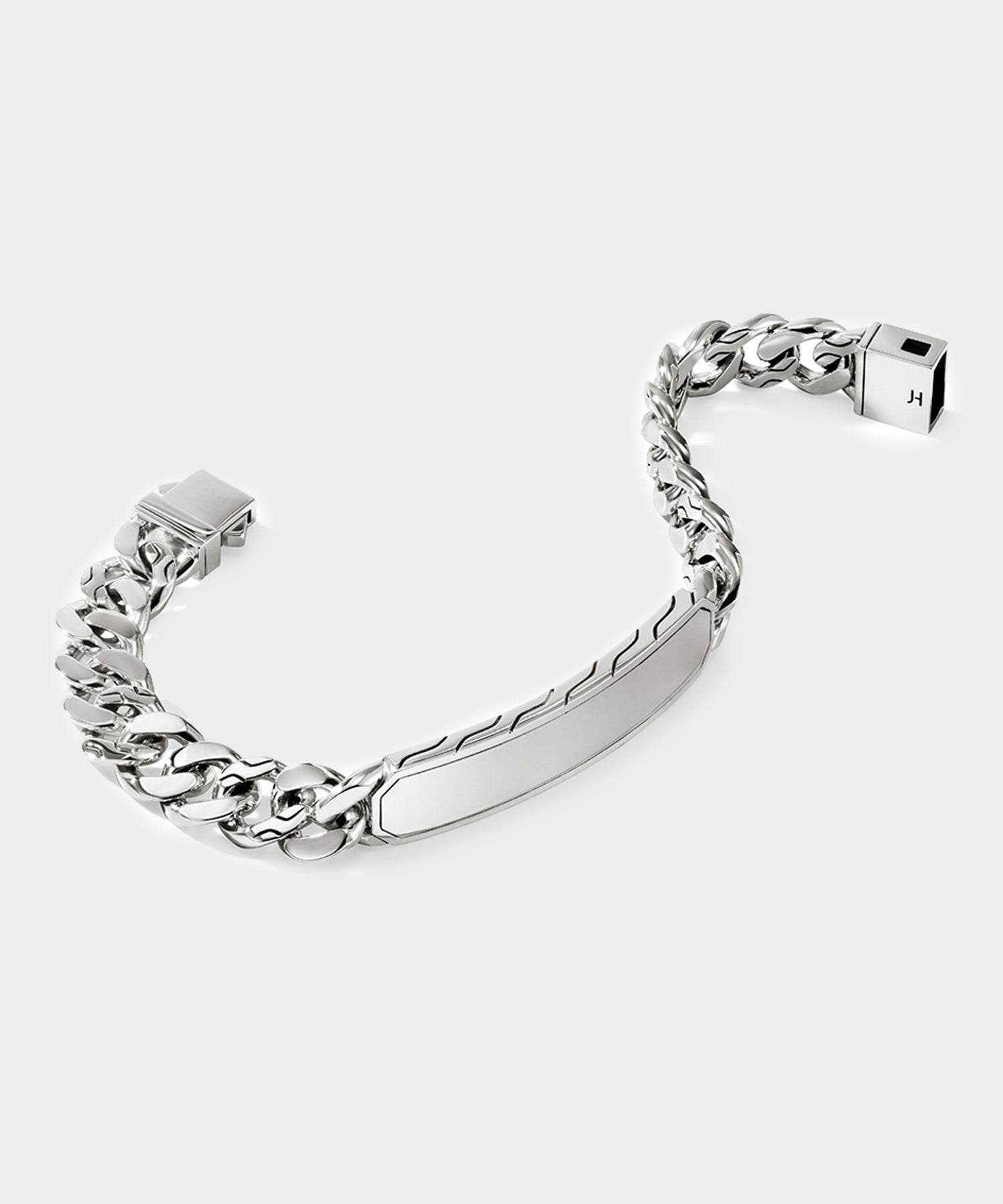John Hardy Sterling Silver ID Curb Bracelet, 11MM
