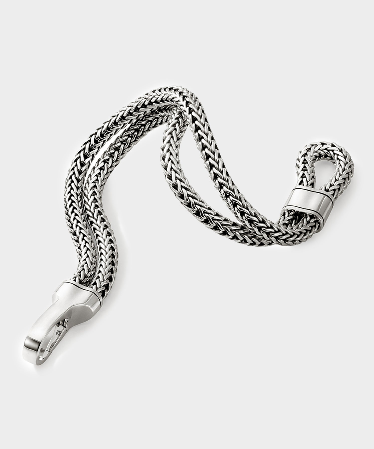 John Hardy Sterling Silver Double Row Bracelet