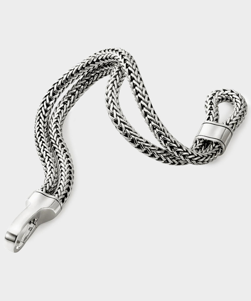 John Hardy Sterling Silver Double Row Bracelet