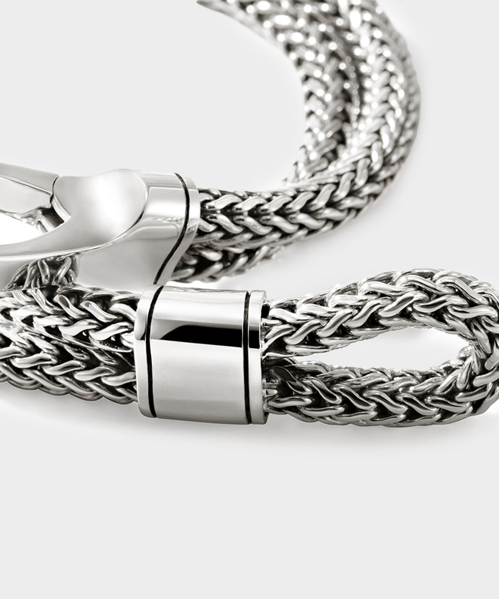 John Hardy Sterling Silver Double Row Bracelet