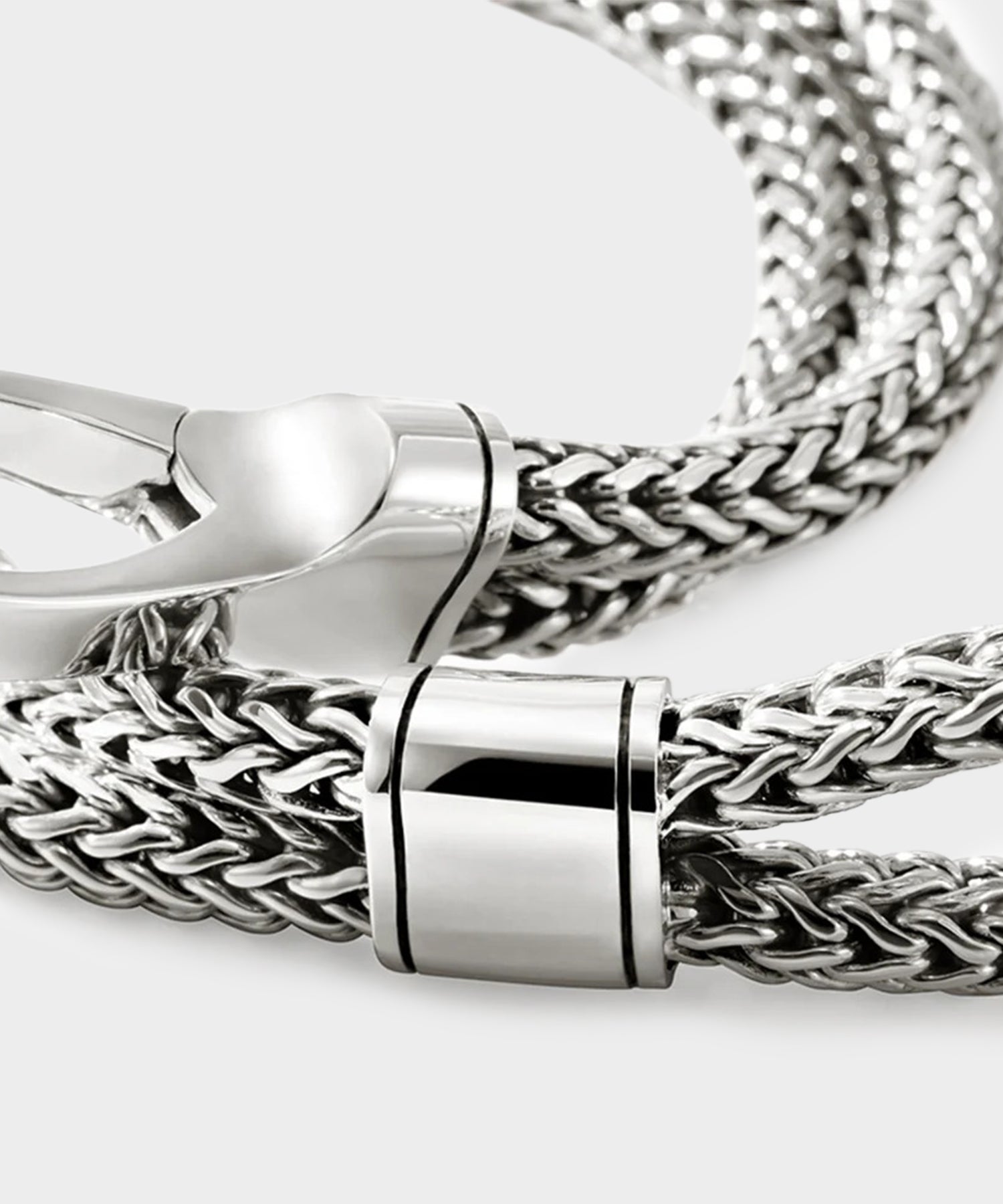 John Hardy Sterling Silver Double Row Bracelet