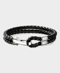 John Hardy Sterling Silver Leather Double Row Bracelet