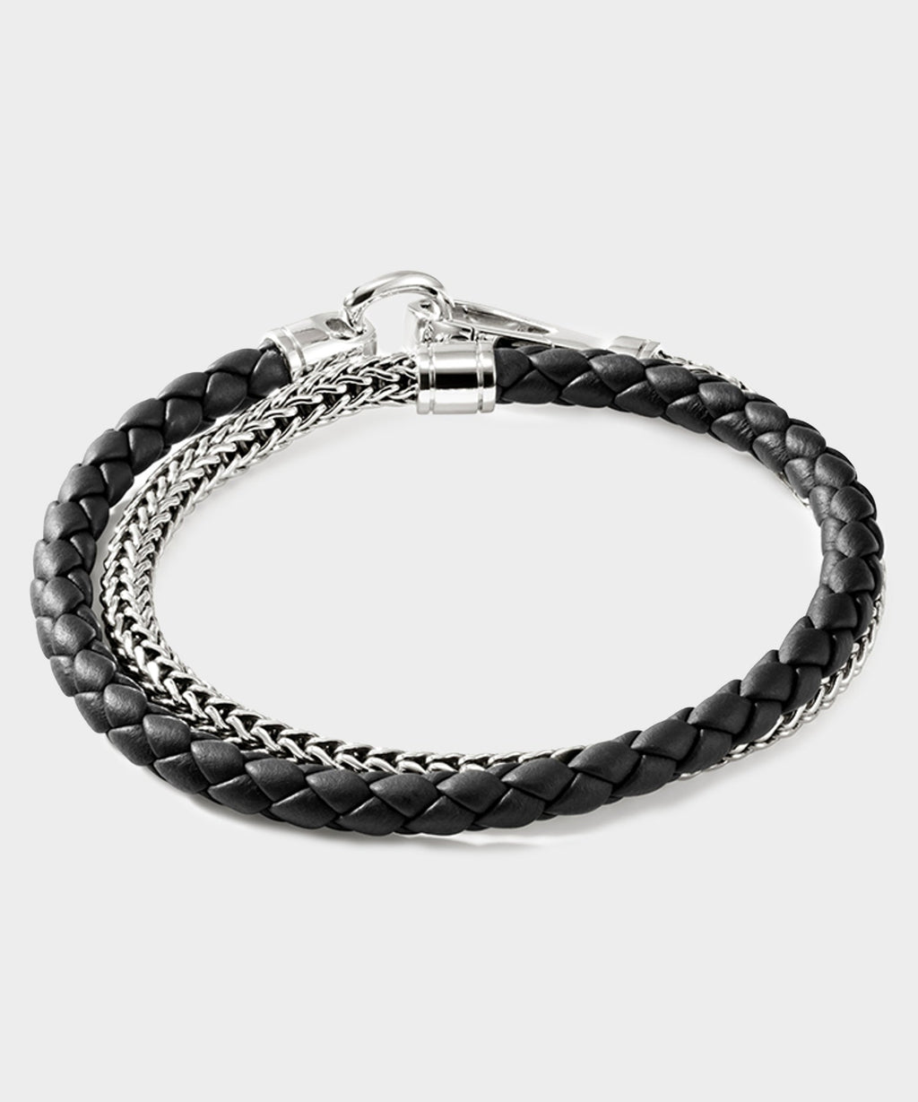 John Hardy Sterling Silver Double Wrap Icon Bracelet
