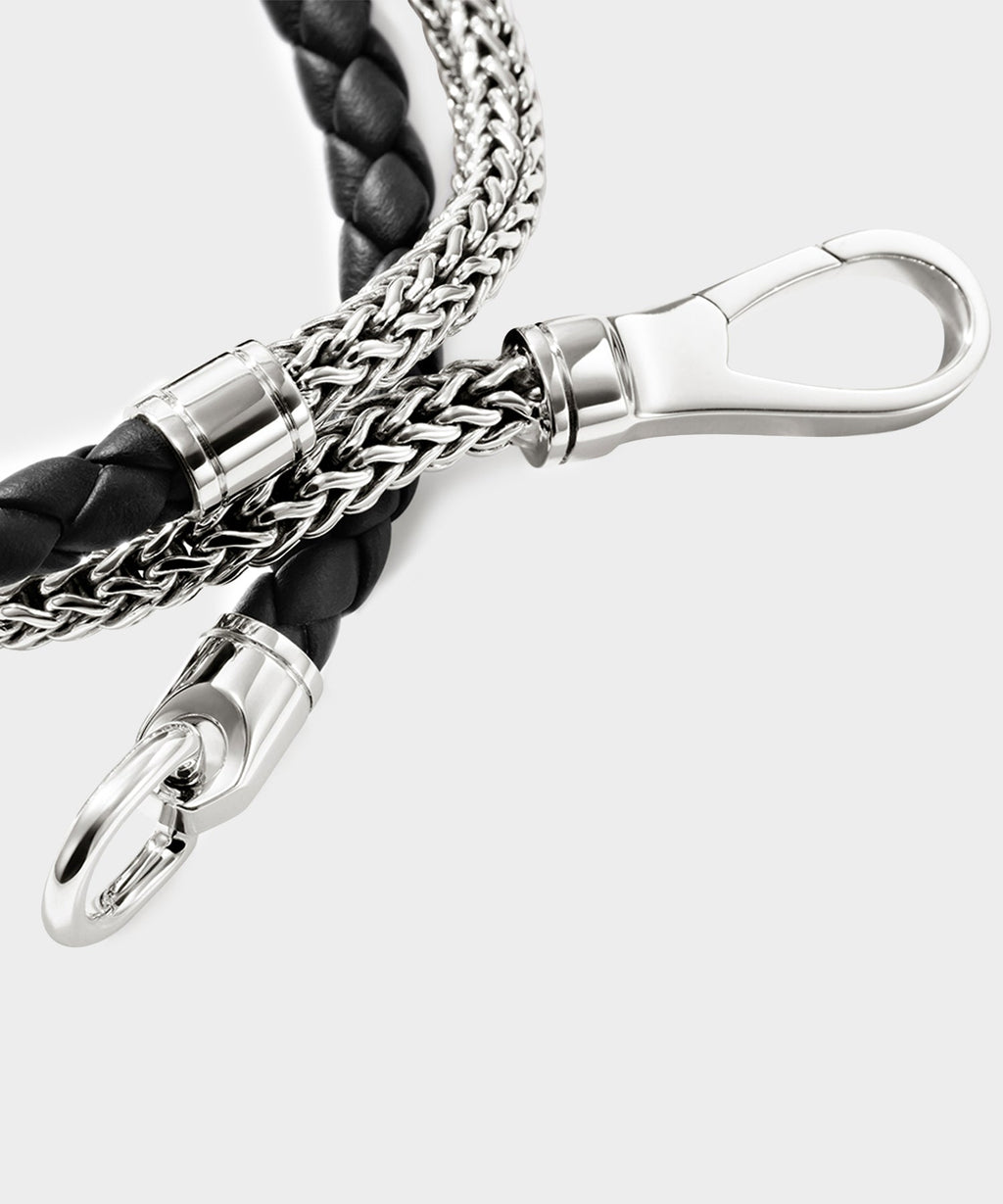 John Hardy Sterling Silver Double Wrap Icon Bracelet
