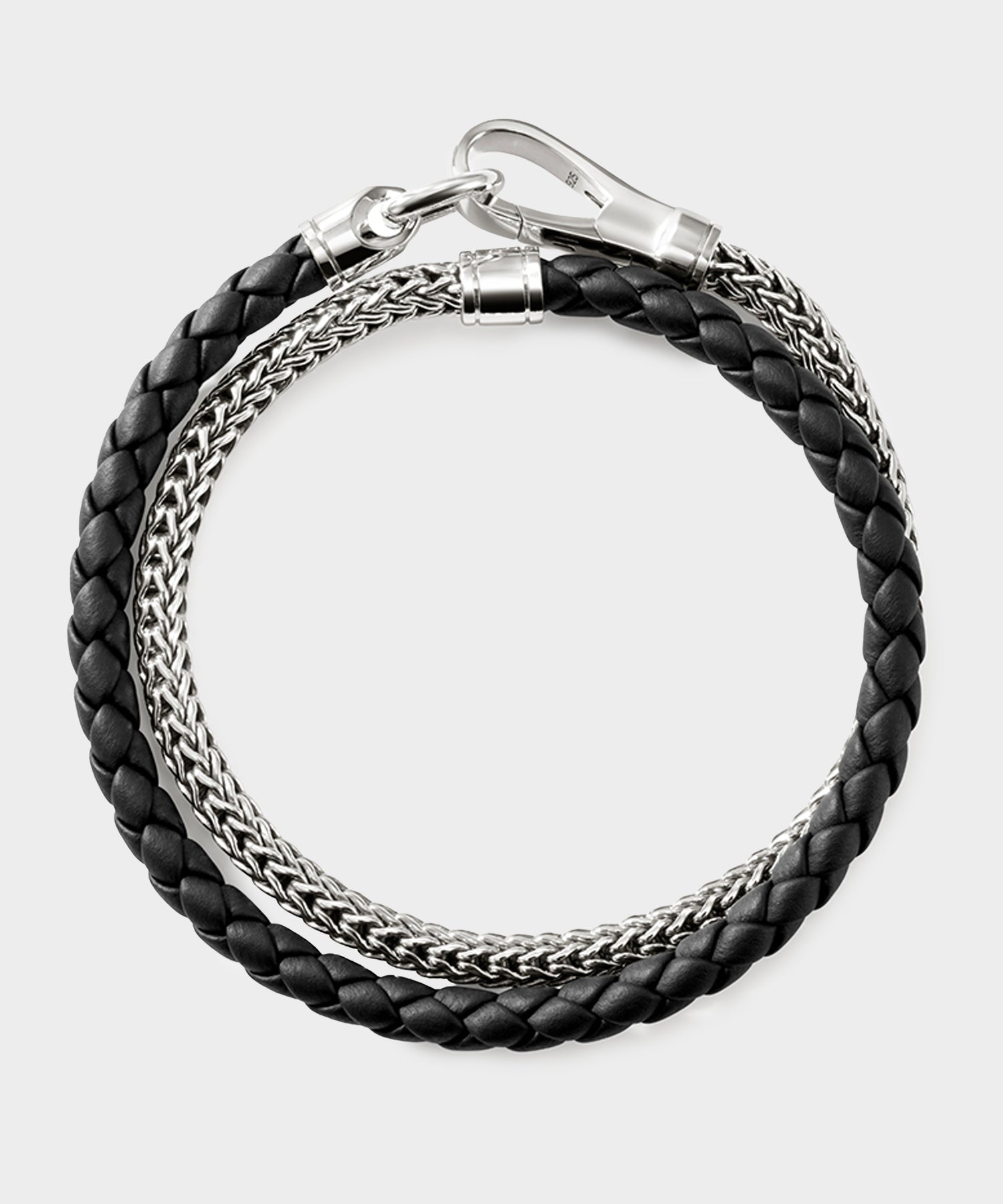 John Hardy Sterling Silver Double Wrap Icon Bracelet