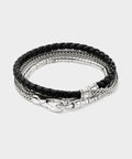 John Hardy Sterling Silver Heishi Triple Wrap Bracelet
