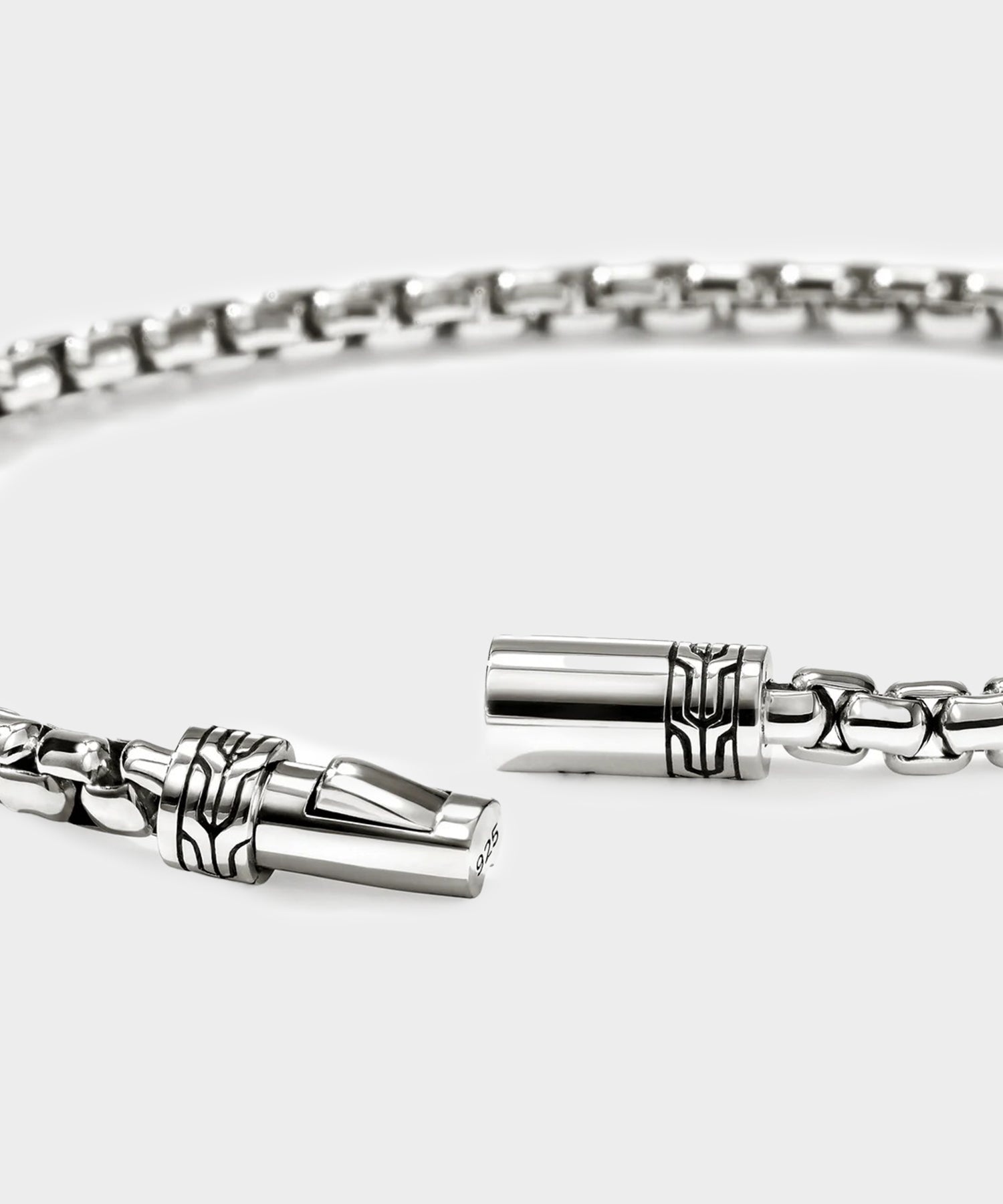 John Hardy Sterling Silver Box Chain Bracelet