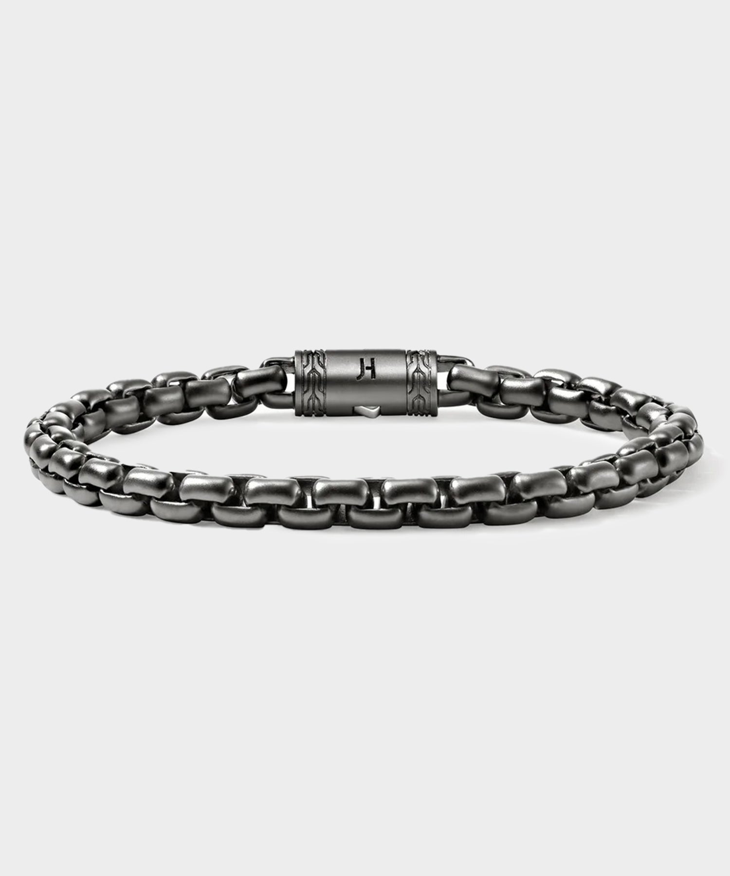 John Hardy Dark Sterling Silver Box Chain Bracelet