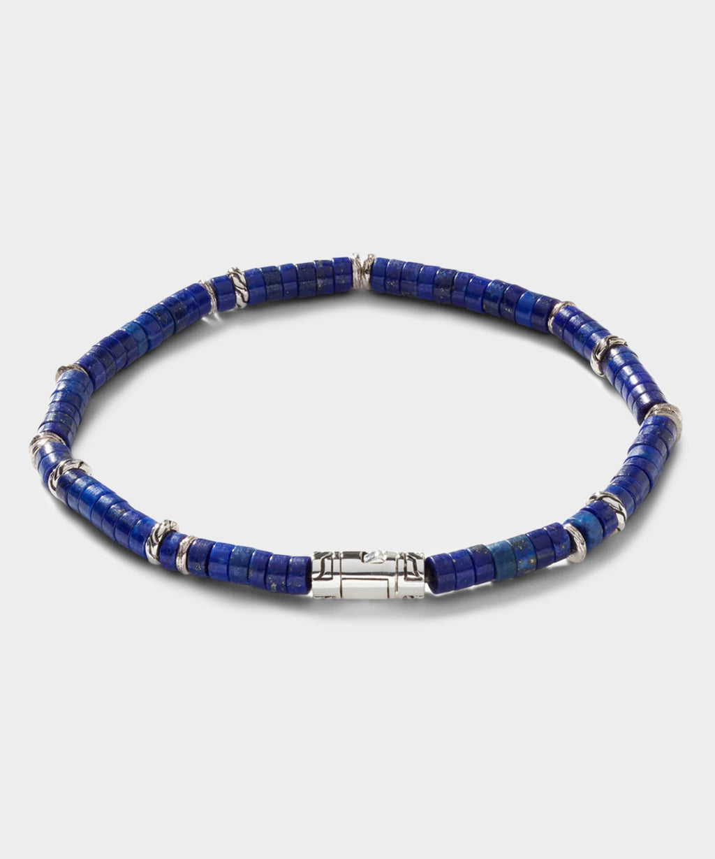 John Hardy Lapus Lazuli Heishi Bracelet