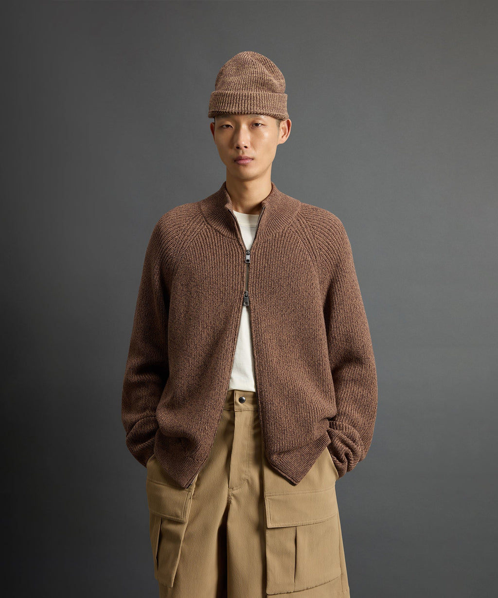 Todd Snyder x Woolrich Cotton Zip-Up Sweater