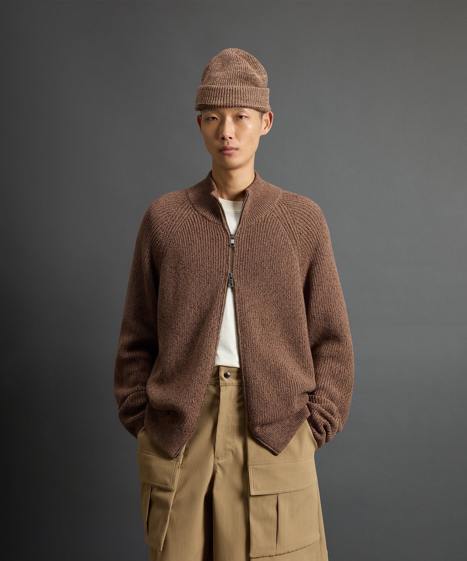 Todd Snyder x Woolrich Cotton Zip-Up Sweater
