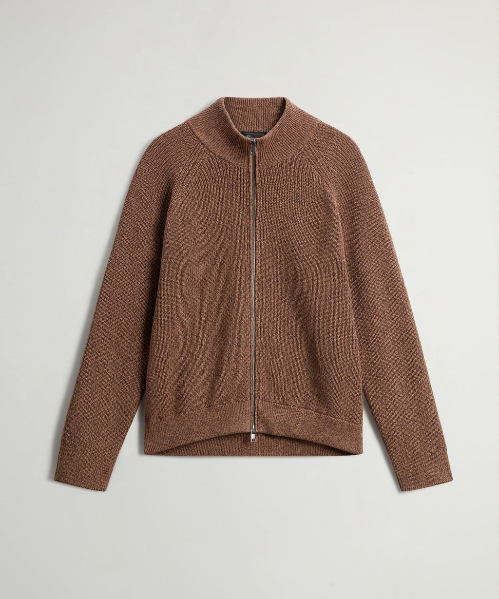 Todd Snyder x Woolrich Cotton Zip-Up Sweater