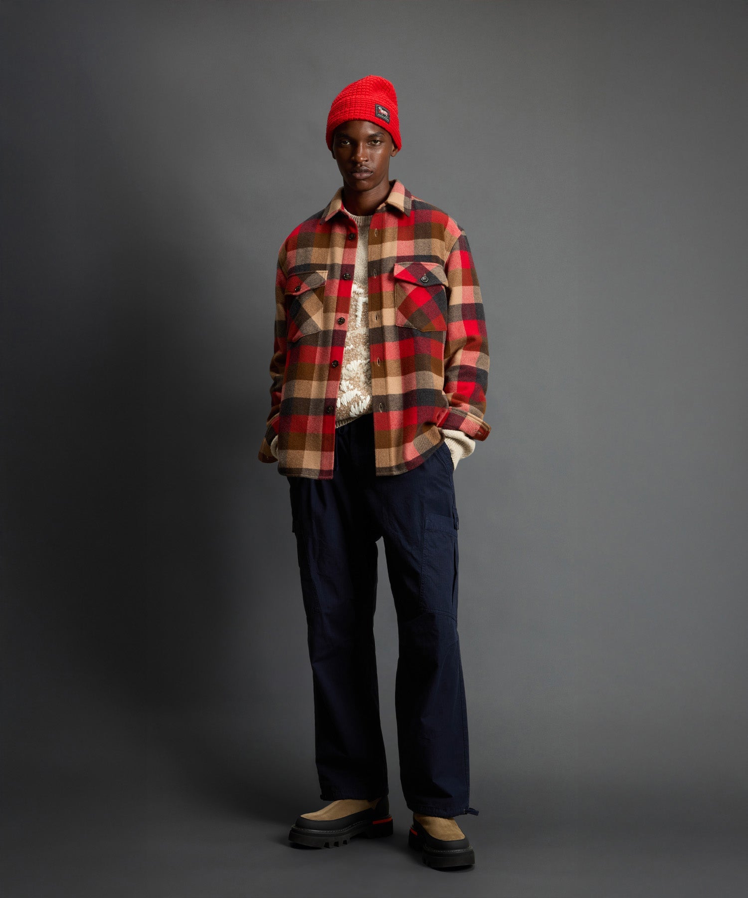 Todd Snyder x Woolrich Cashmere Plaid Overshirt
