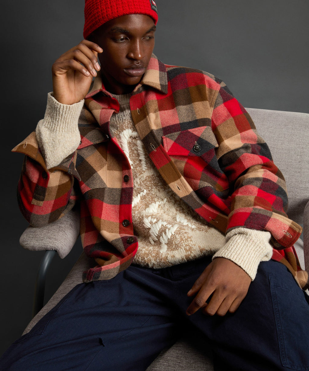 Todd Snyder x Woolrich Cashmere Plaid Overshirt