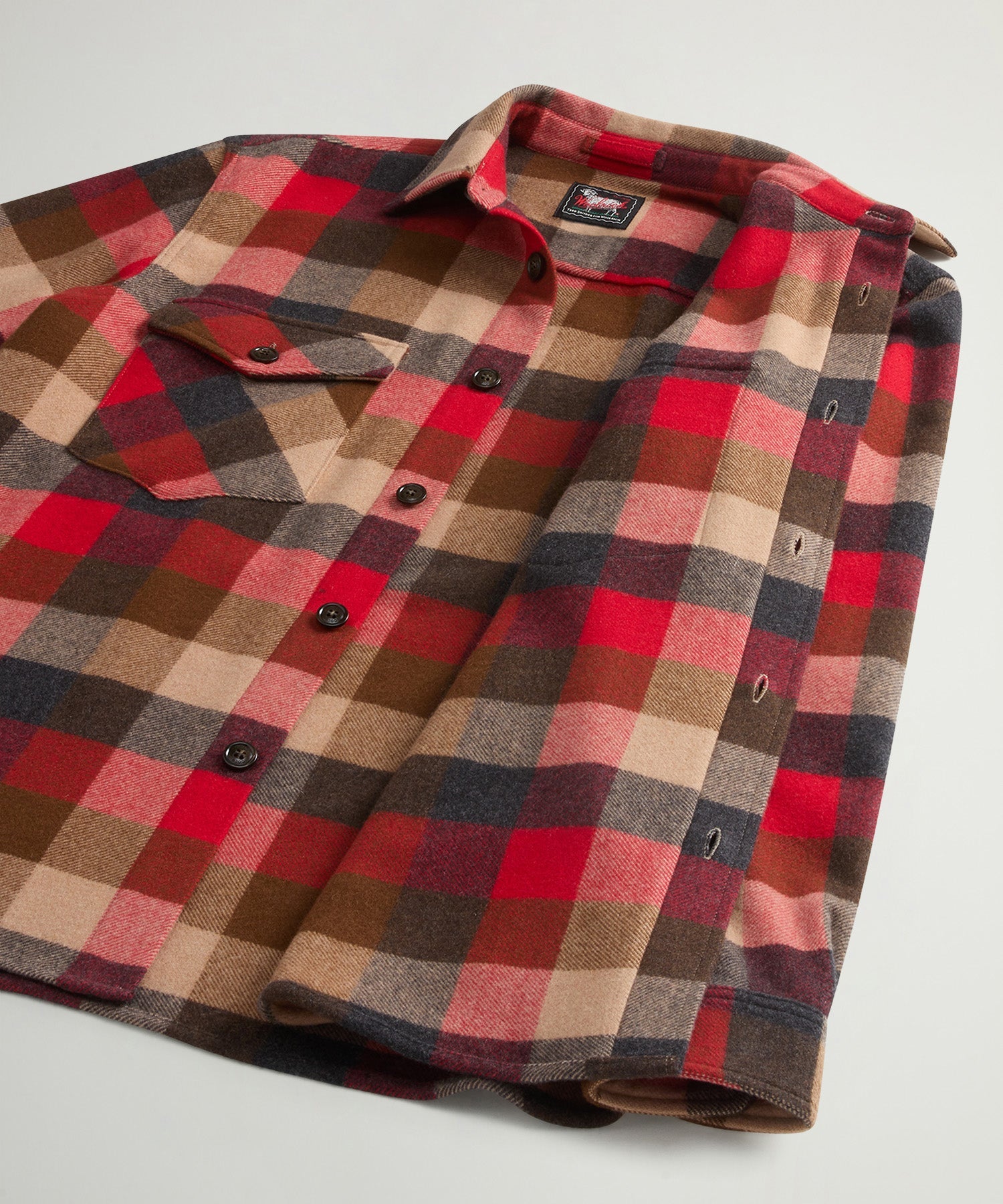 Todd Snyder x Woolrich Cashmere Plaid Overshirt