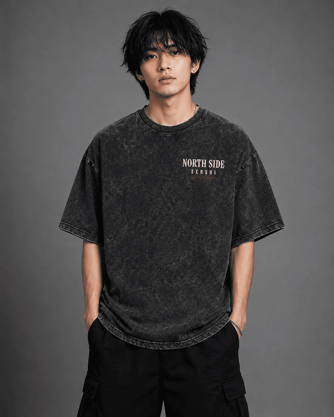 NORTH SIDE BEST SIDE PREMIUM OVERSIZED VINTAGE TEE