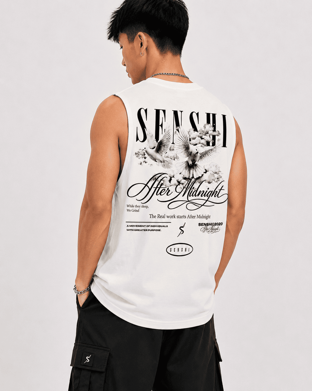 AFTER MIDNIGHT HEAVYWEIGHT OVERSIZED TEE/TANK