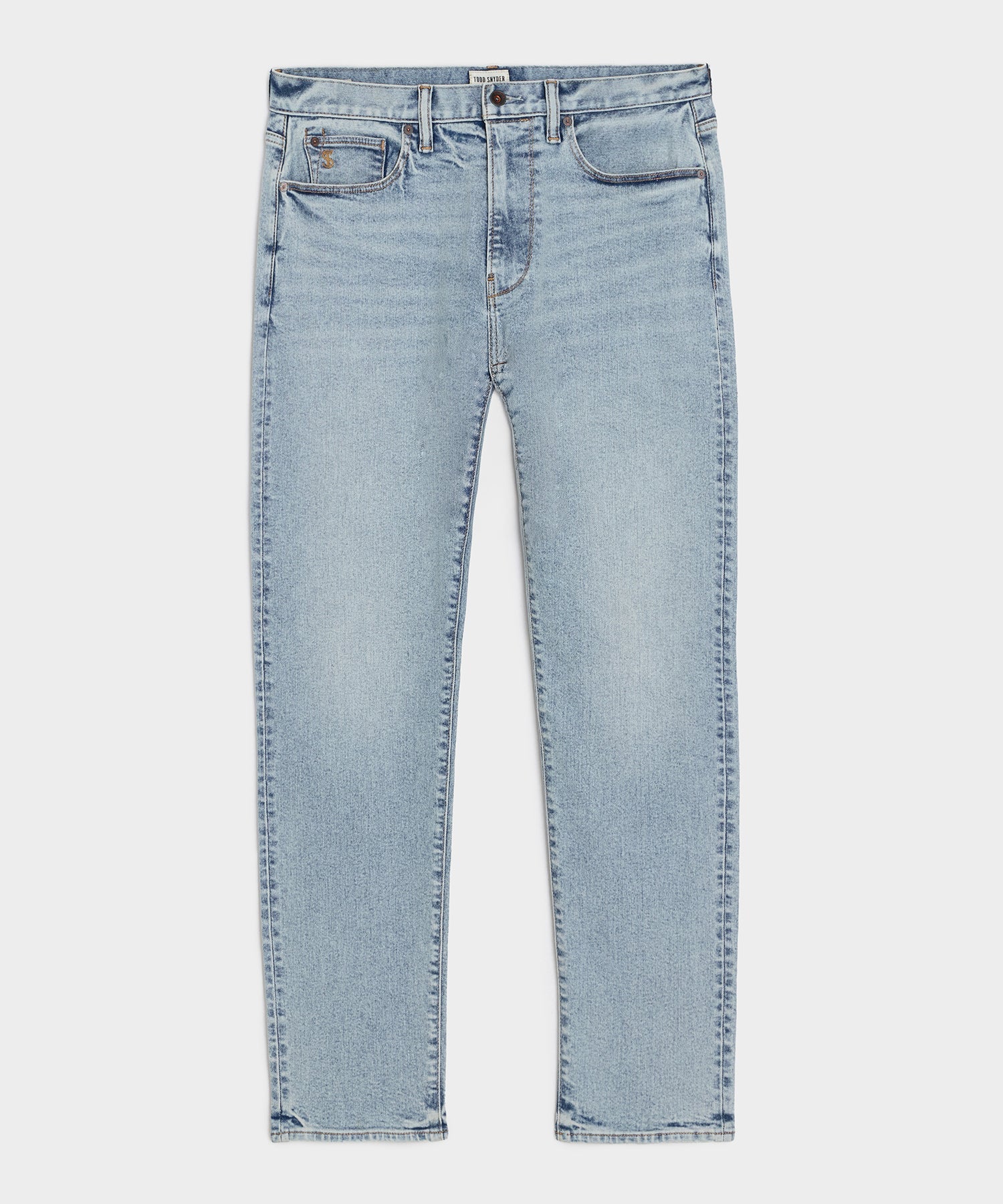 High-Rise Slim Stretch Jean in Light Indigo