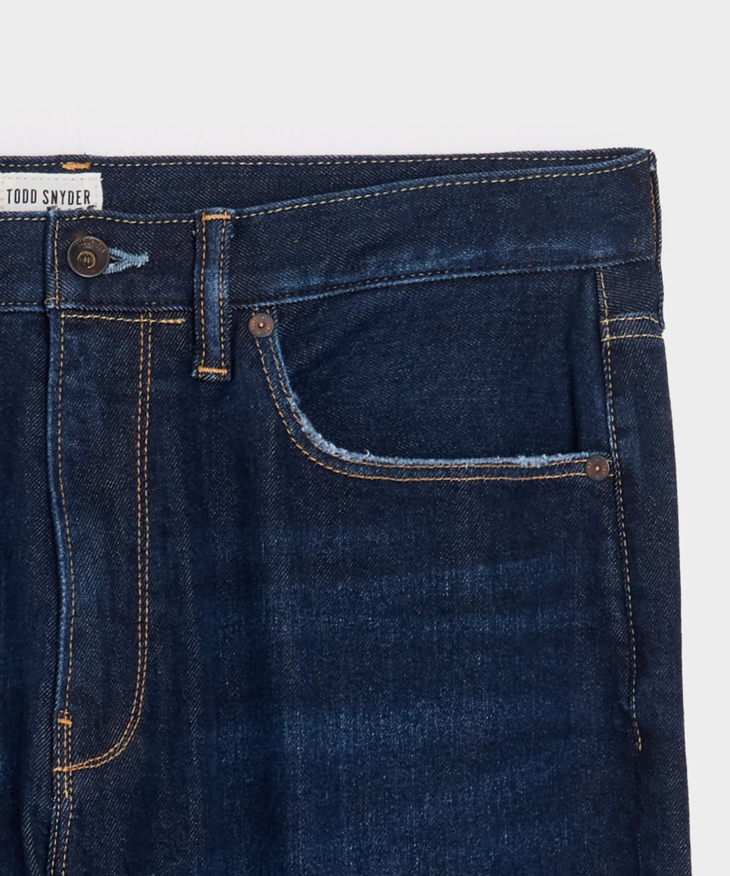 High-Rise Slim Stretch Jean in Dark Indigo