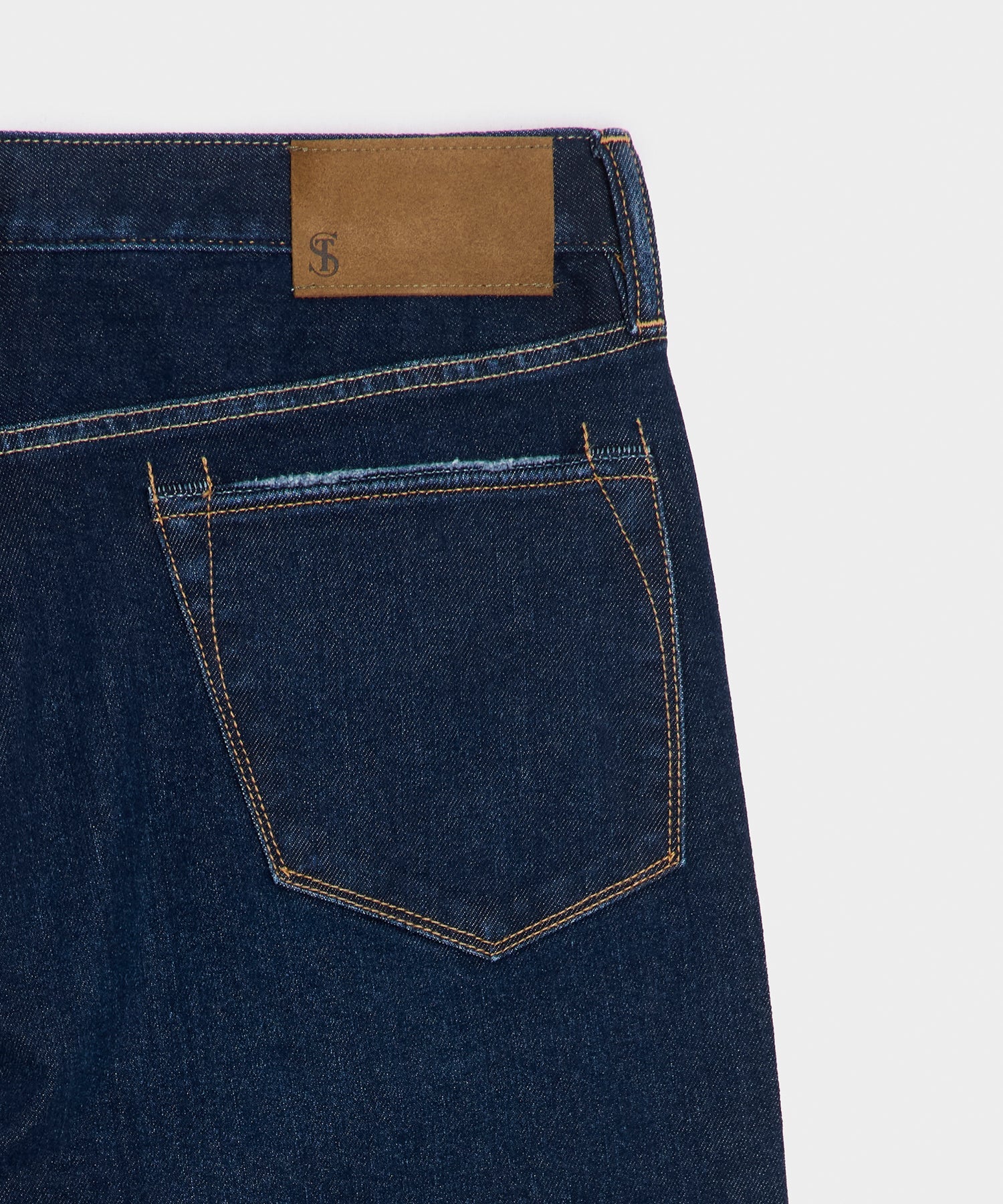High-Rise Slim Stretch Jean in Dark Indigo