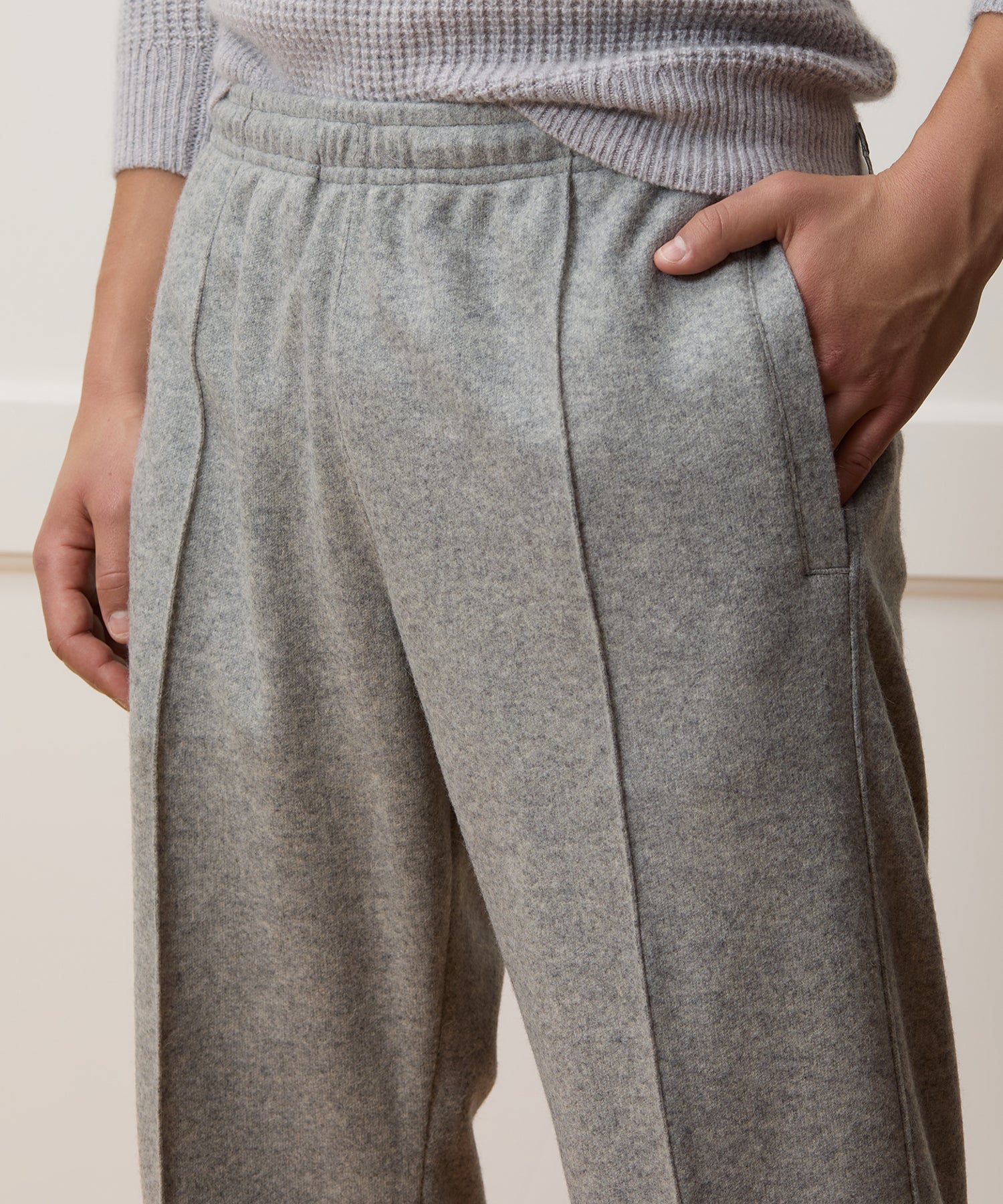 Relaxed Camel-Cashmere Lounge Pant