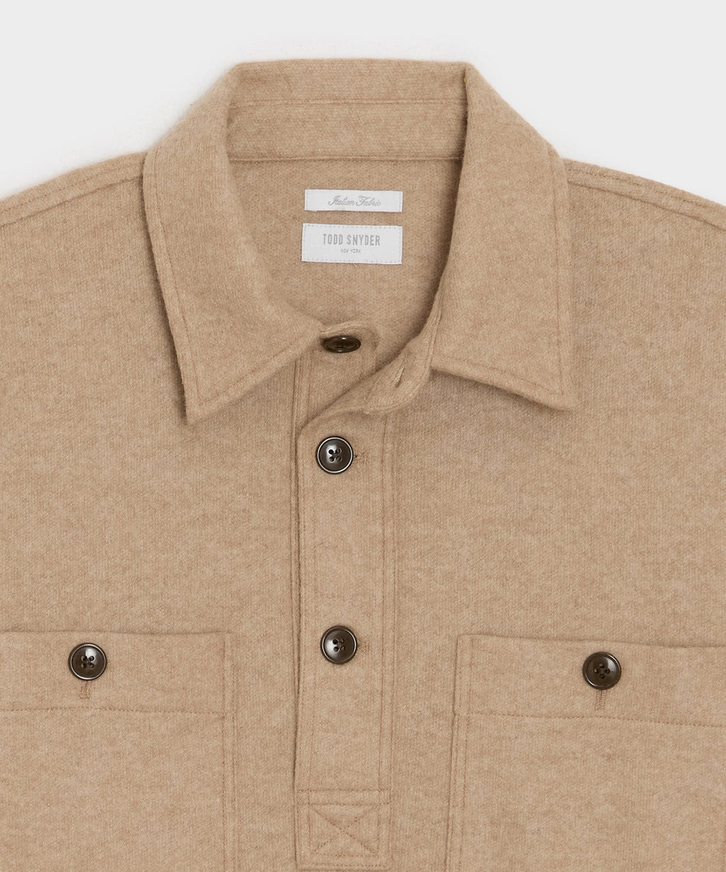 Camel-Cashmere Field Polo