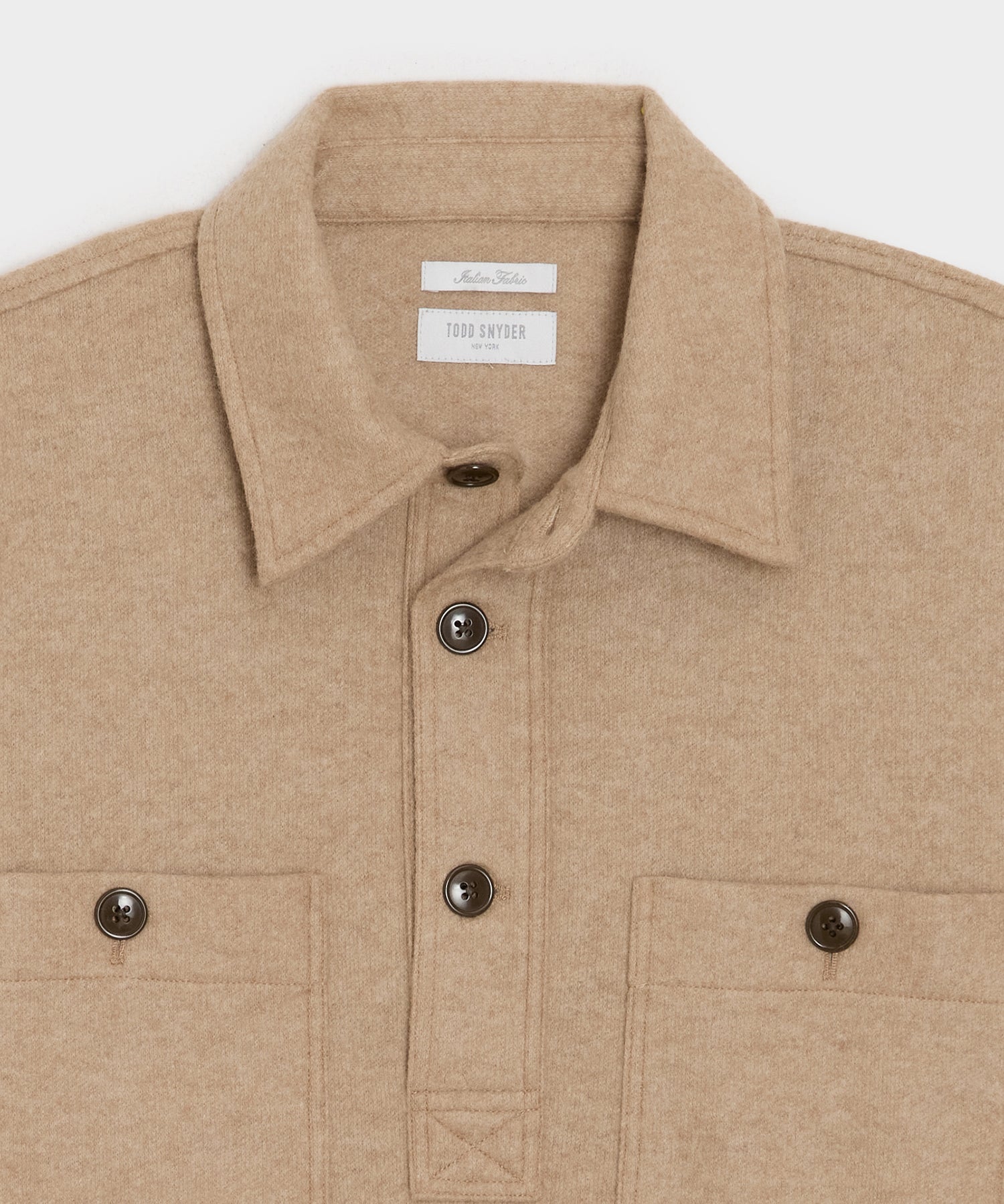 Camel-Cashmere Field Polo