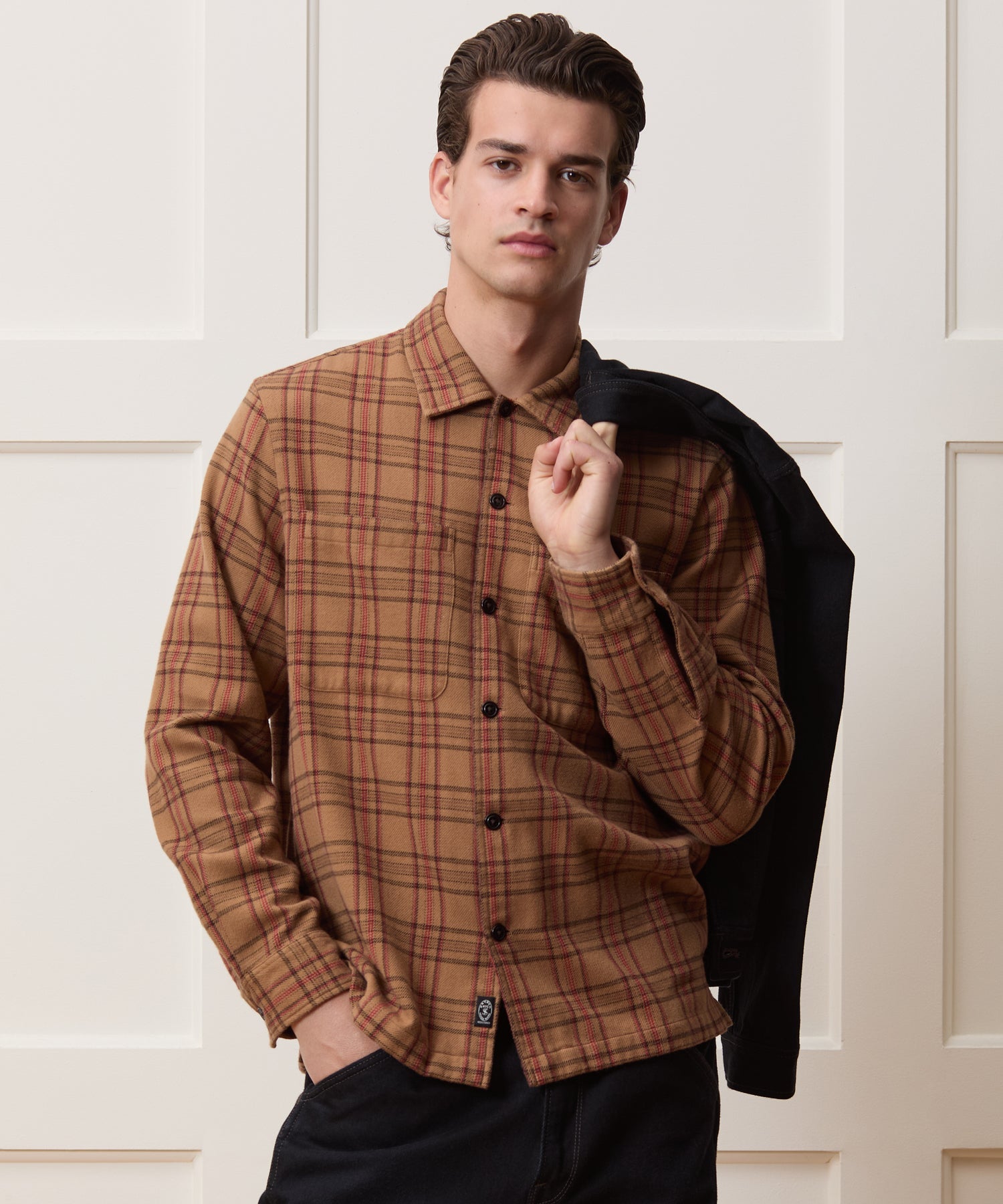 Italian Double-Brushed Flannel Shirt