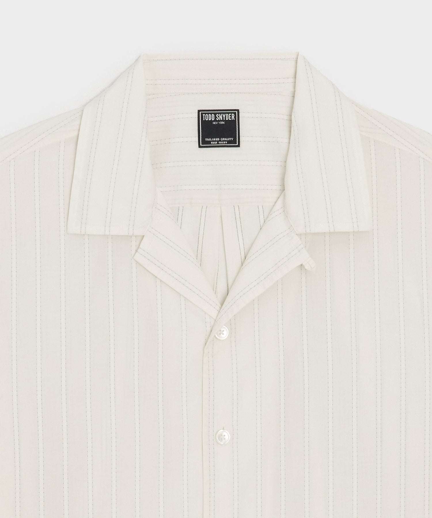 Brushed Poplin Camp Collar Shirt