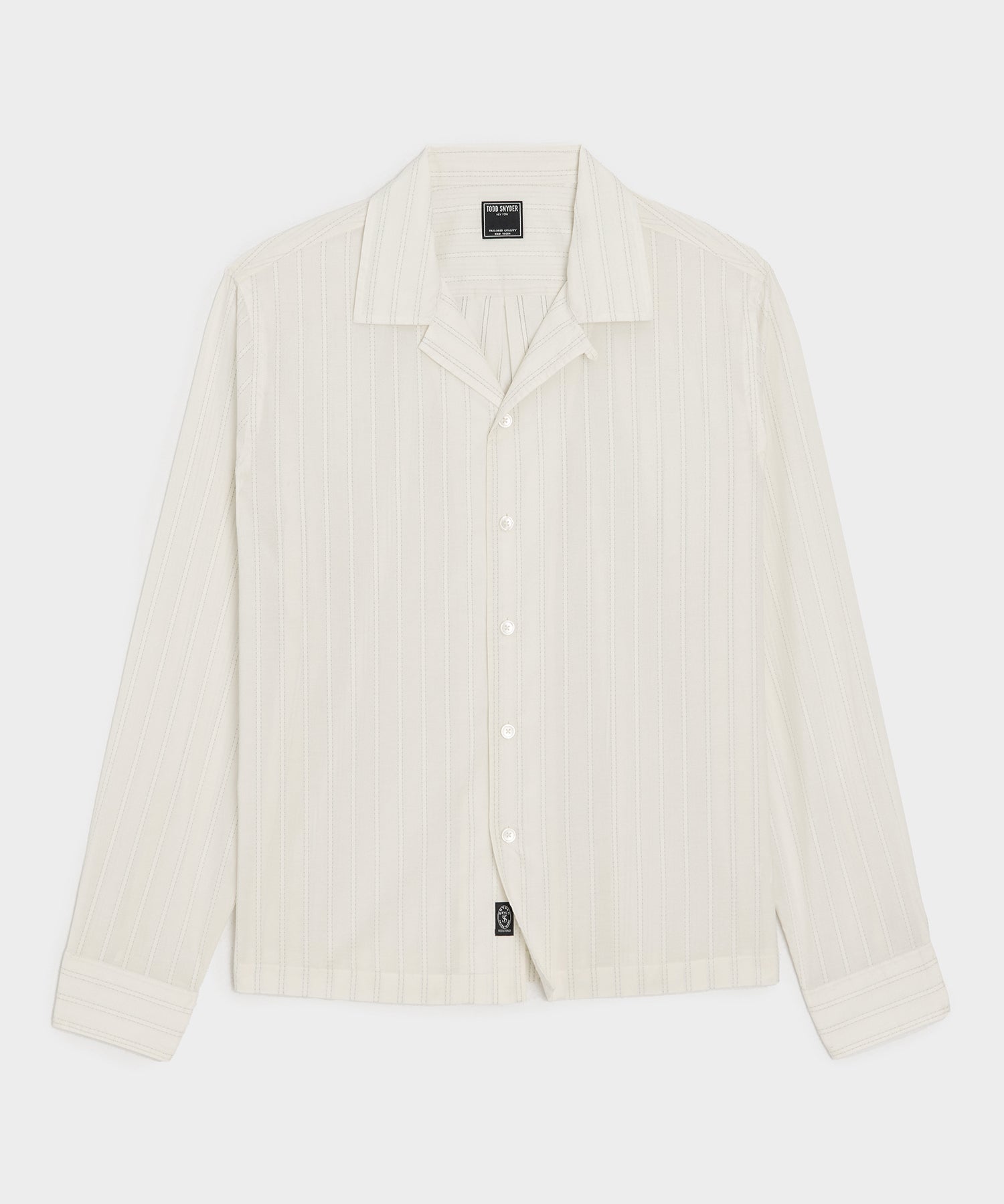 Brushed Poplin Camp Collar Shirt