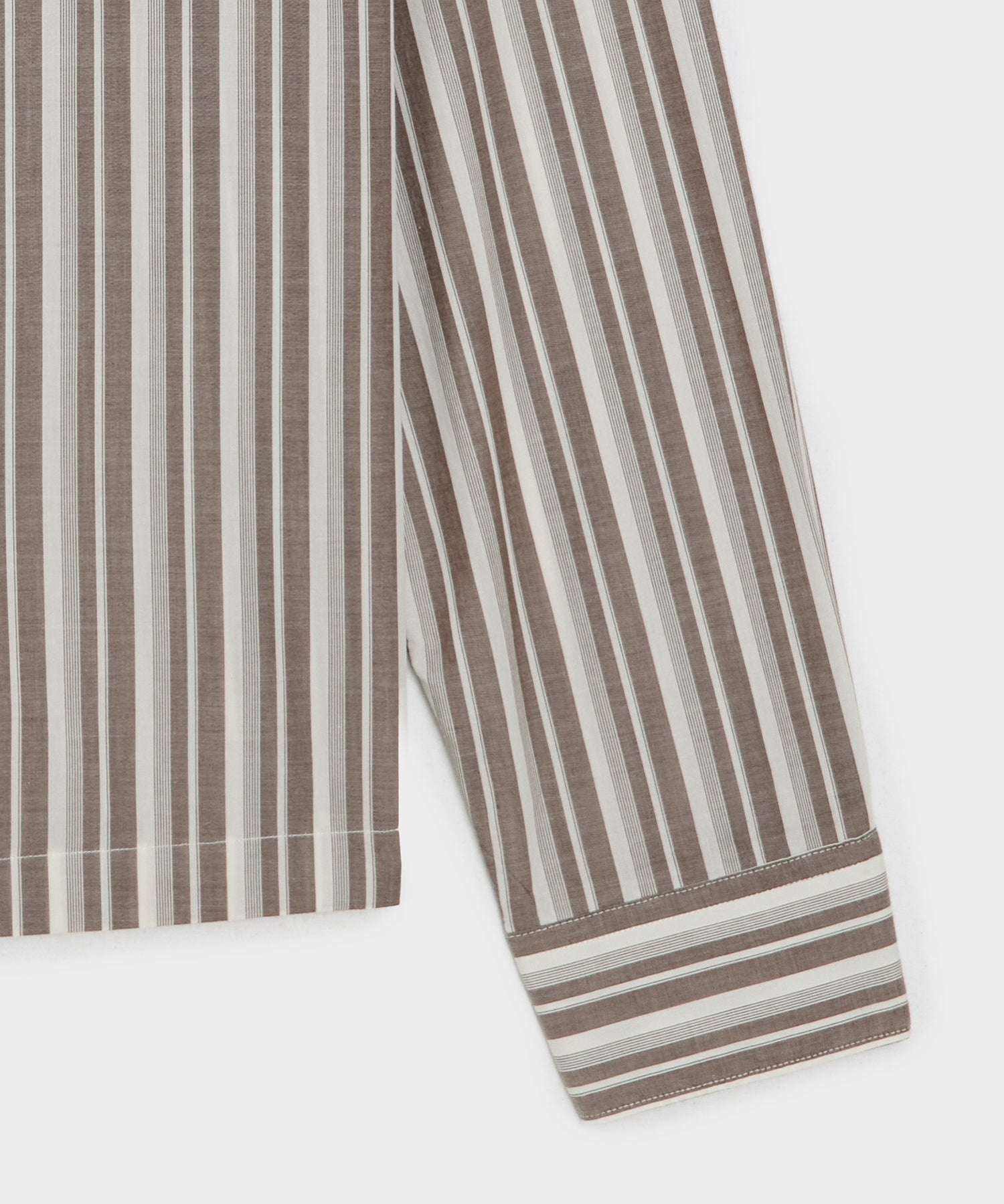 Brushed Poplin Camp Collar Shirt
