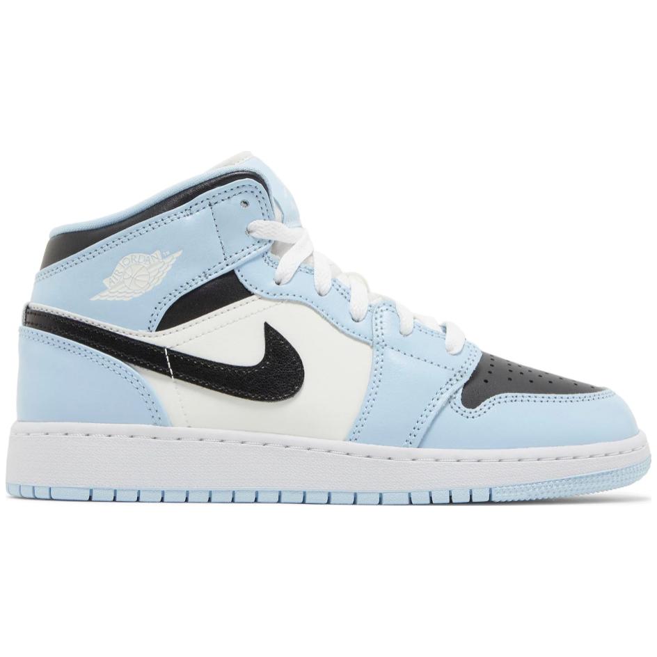 Air Jordan 1 Mid GS 'UNC Ice Blue'