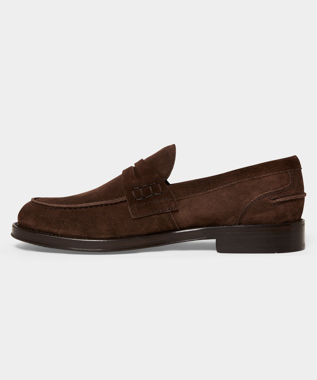 Italian Suede Penny Loafer