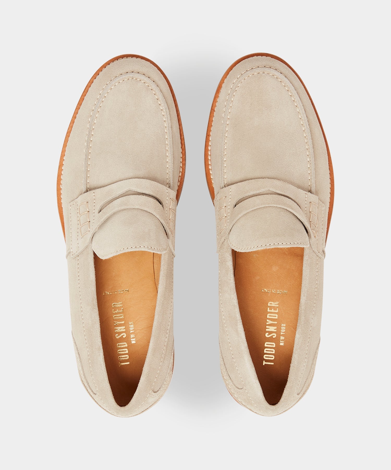Italian Suede Penny Loafer