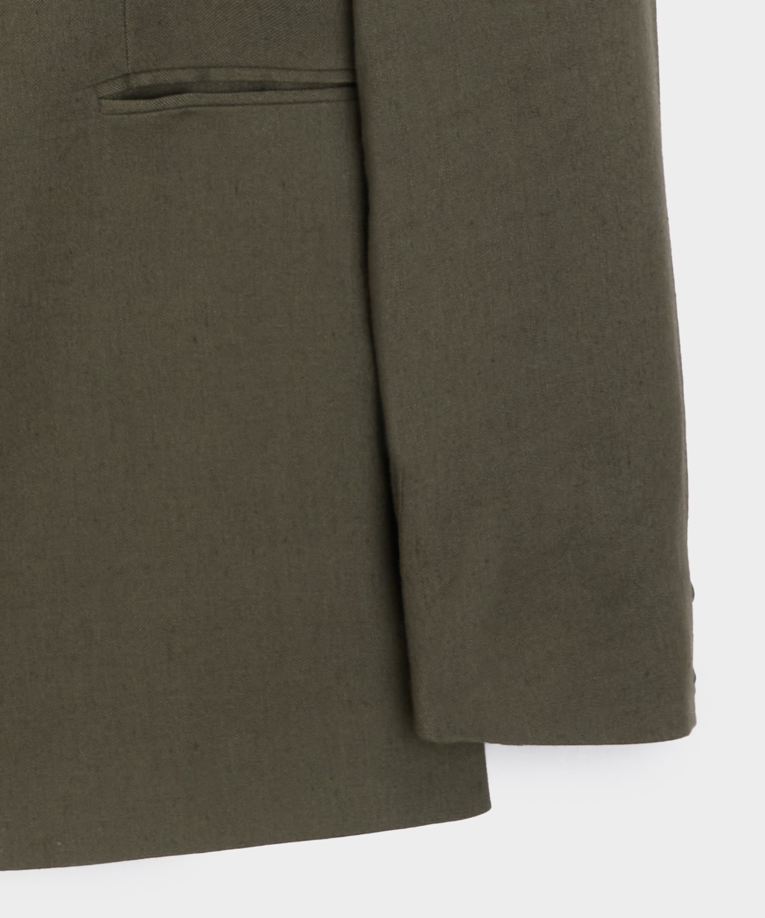 Italian Linen Mohair Double-Breasted Shawl Collar Jacket