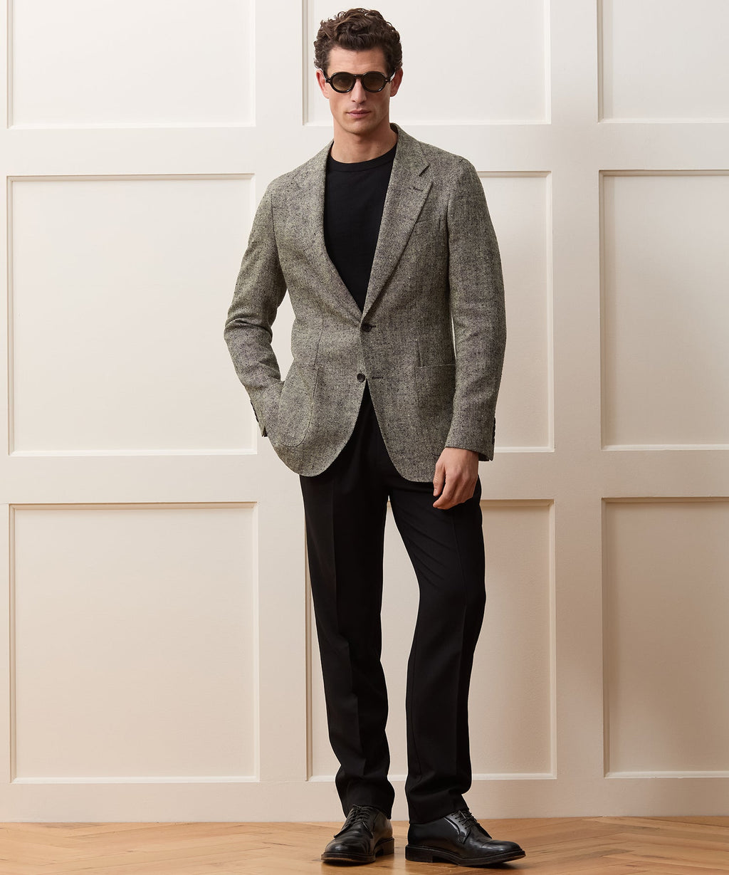 Italian Silk-Linen Donegal Sport Coat
