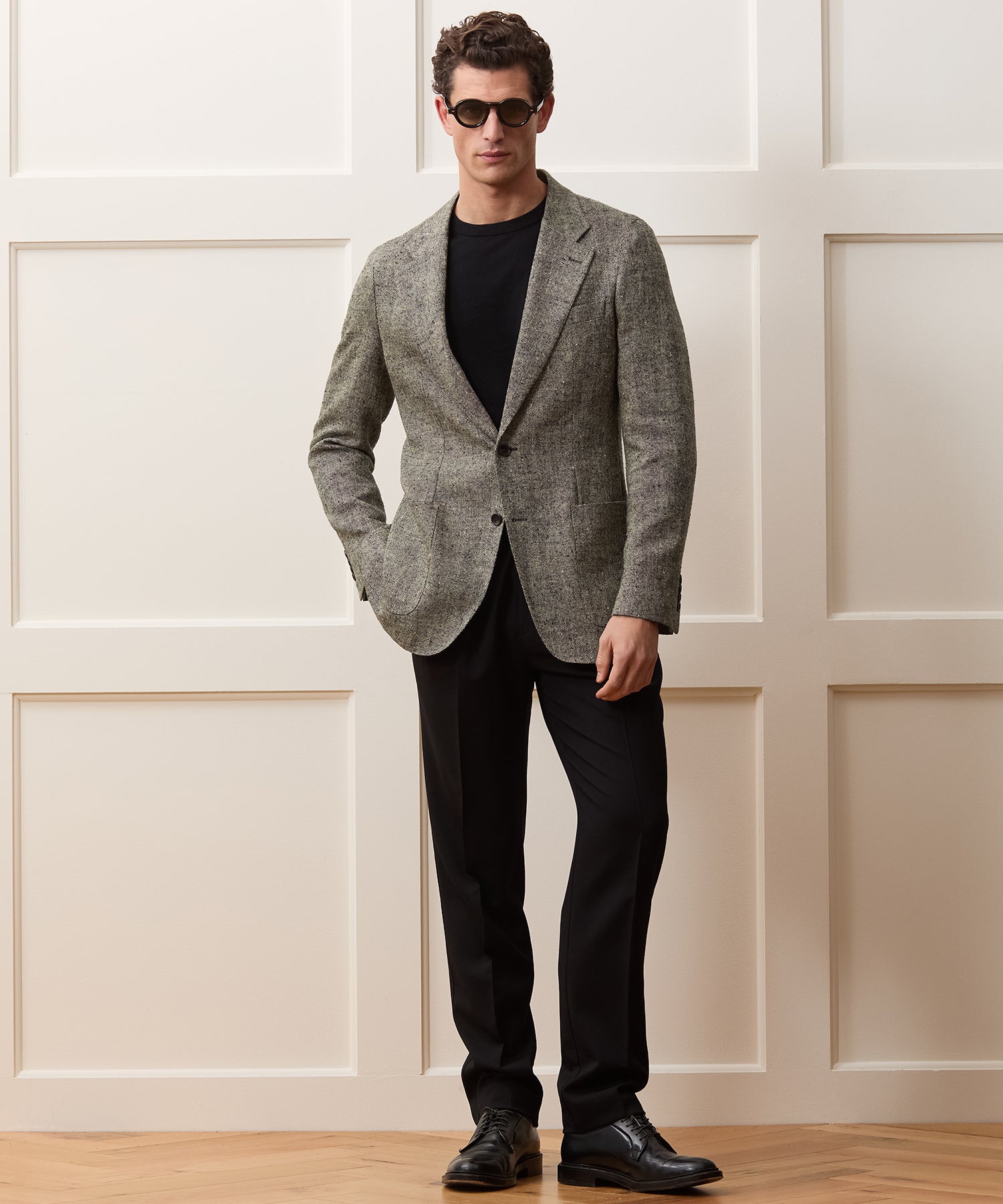 Italian Silk-Linen Donegal Sport Coat