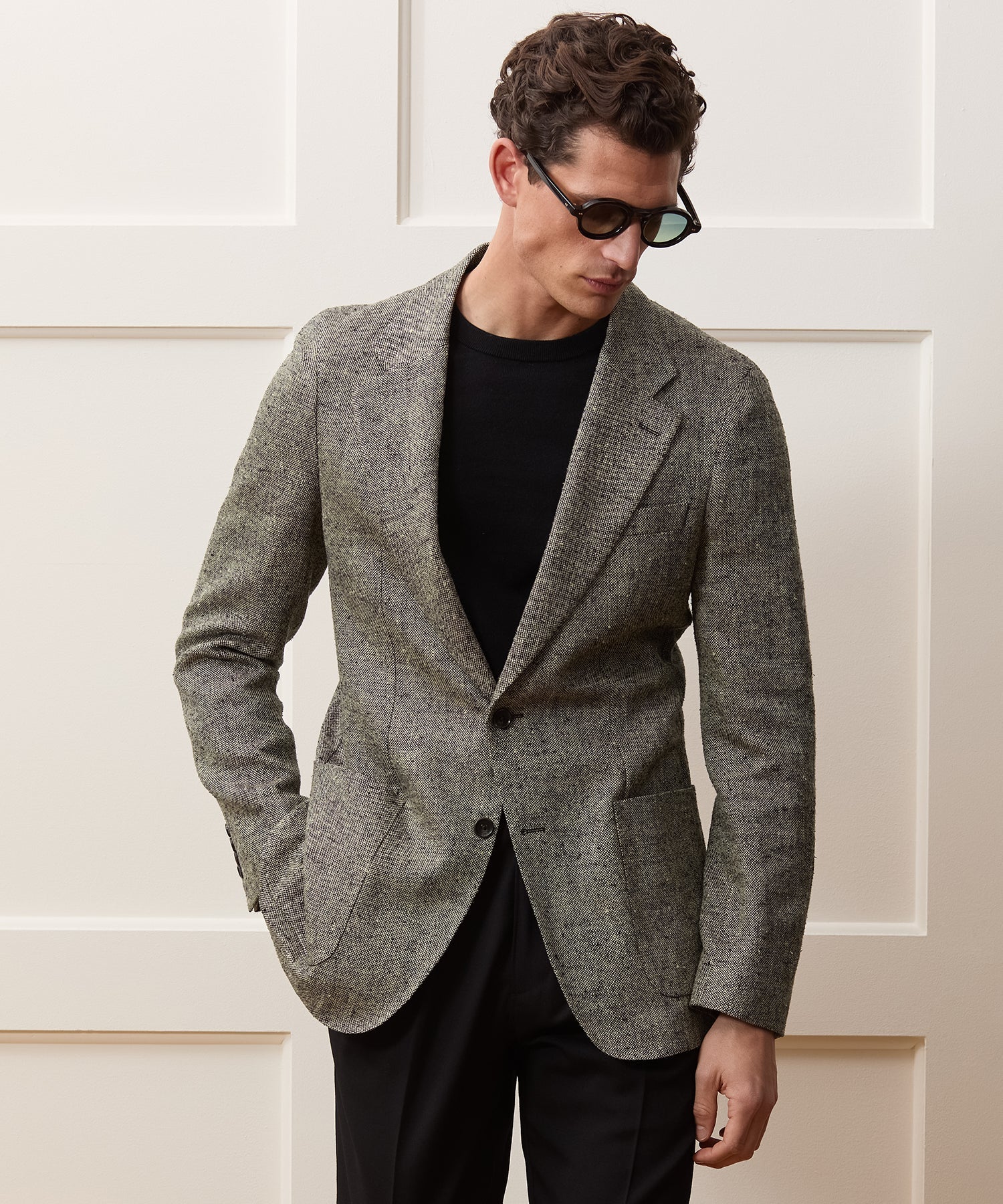 Italian Silk-Linen Donegal Sport Coat
