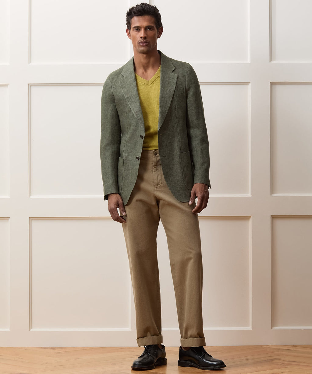 Italian Linen Herringbone Sport Coat