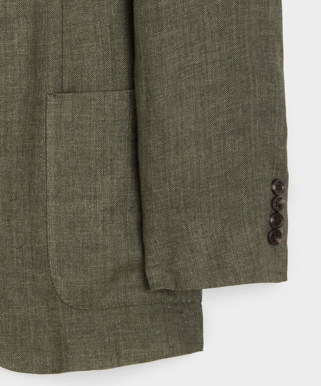 Italian Linen Herringbone Sport Coat