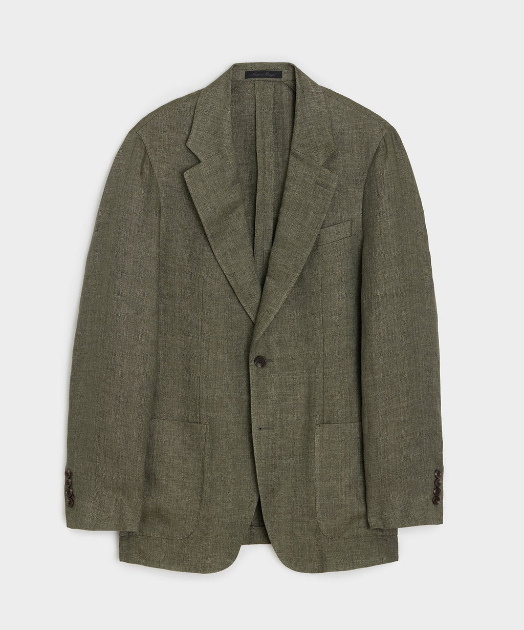 Italian Linen Herringbone Sport Coat