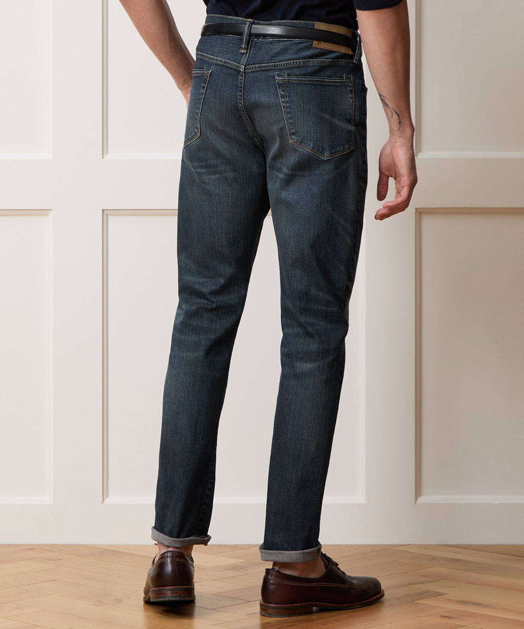 Slim Fit Jean in Slub Worn Wash