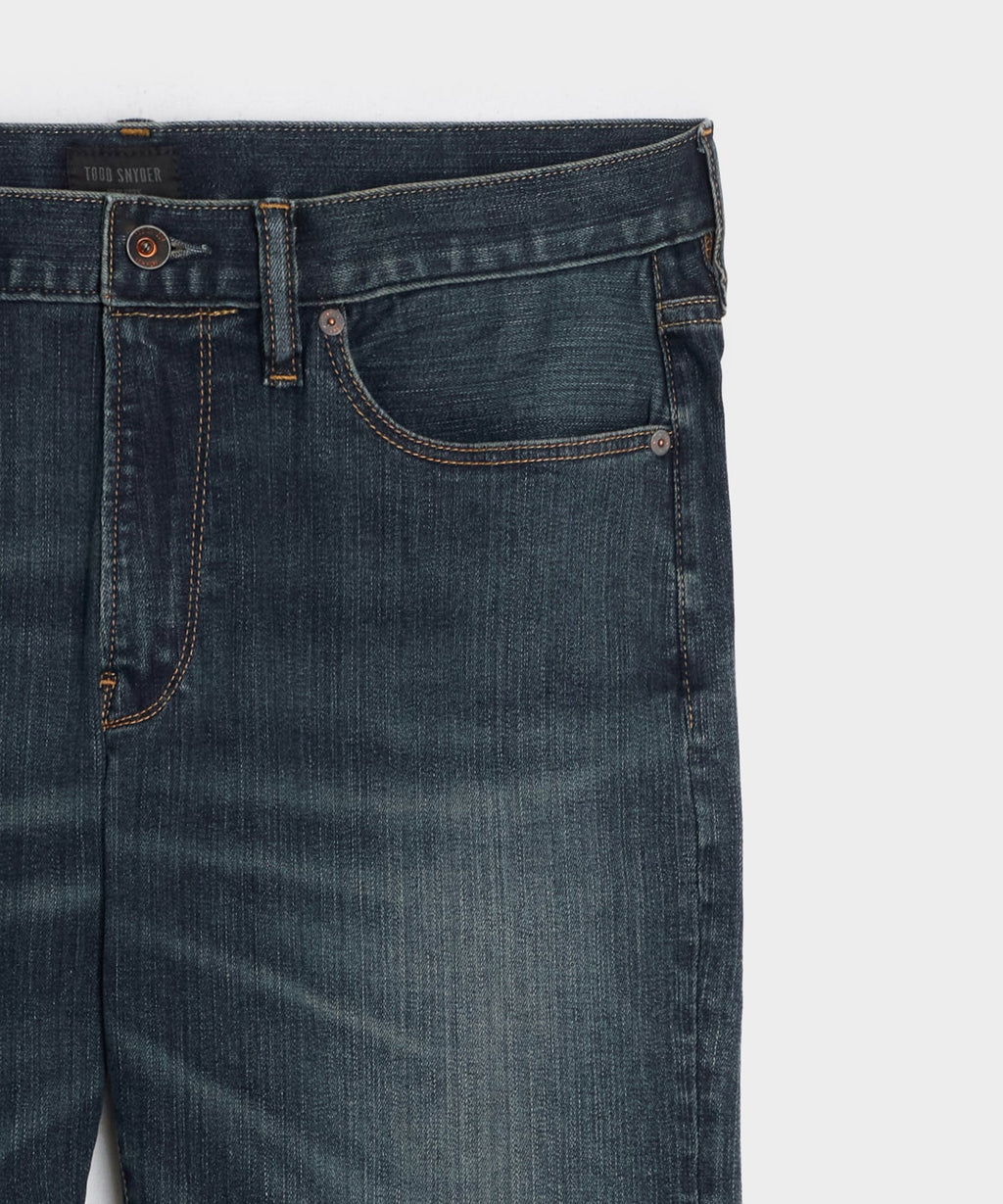 Slim Fit Jean in Slub Worn Wash