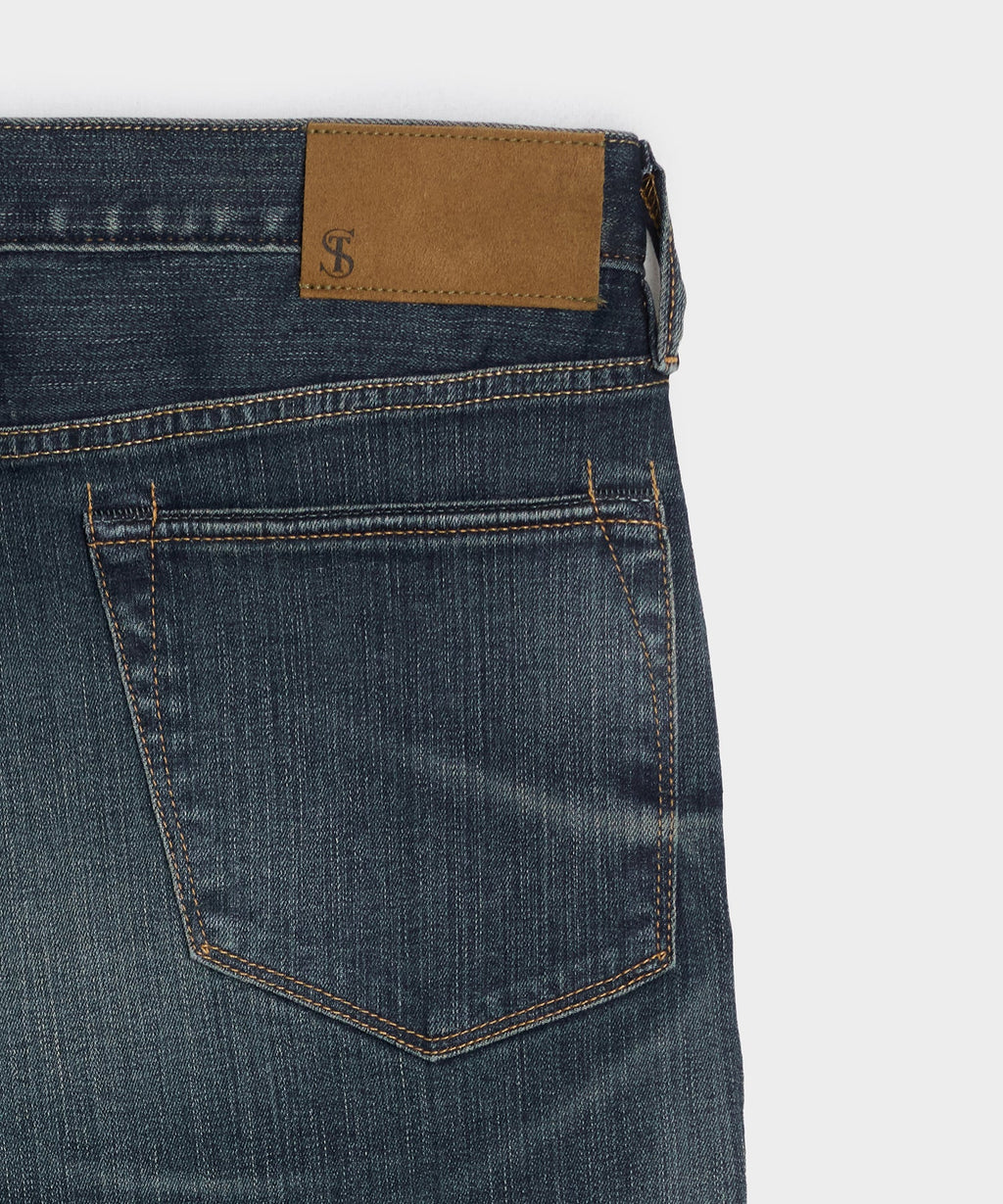 Slim Fit Jean in Slub Worn Wash